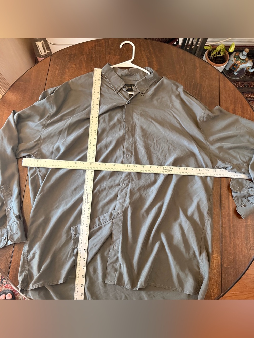 Abercrombie & Fitch Men's Light Gray Button-Up Shirt Jacket